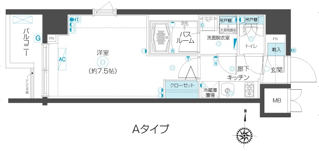 ZOOM市谷本村町 間取り