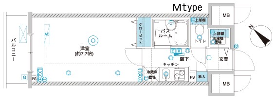 フェニックス横濱関内BAY　GAIA 間取り
