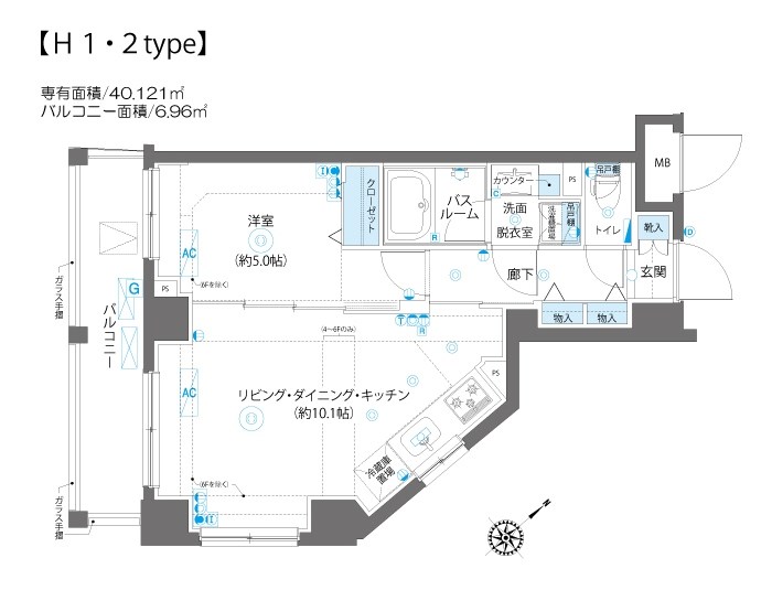 AELL蒲田南 間取り