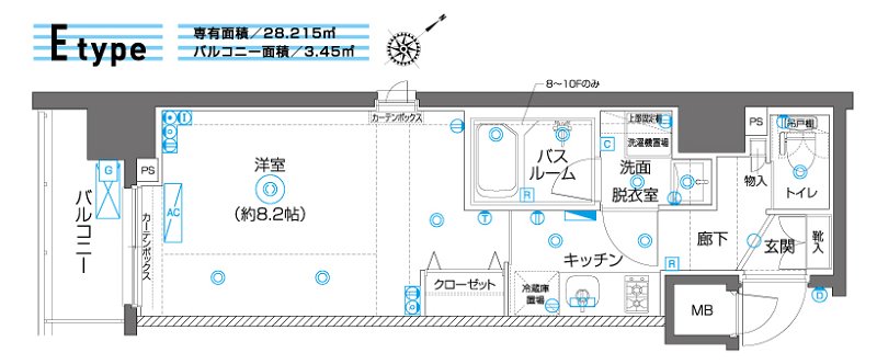 ZOOM横濱EAST 間取り