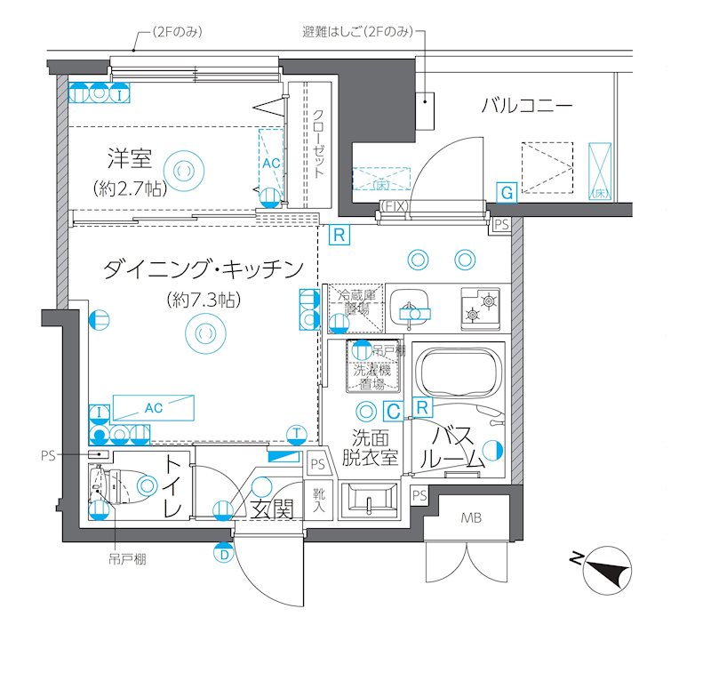 ZOOM方南町  間取り