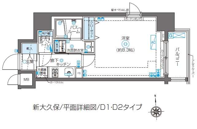 ZOOM新大久保 間取り