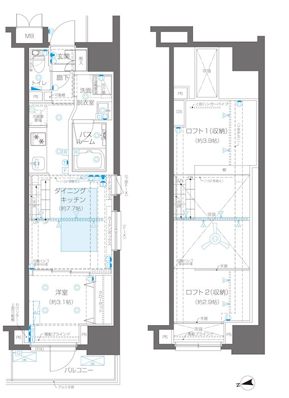 ZOOM新宿御苑前 間取り