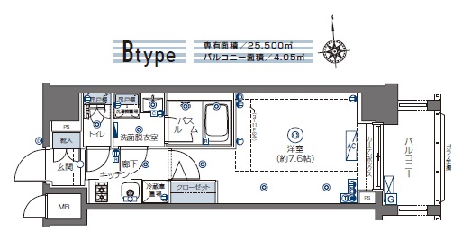 ZOOM四谷左門町 間取り