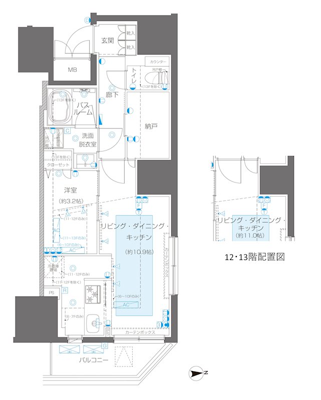 ZOOM信濃町 間取り