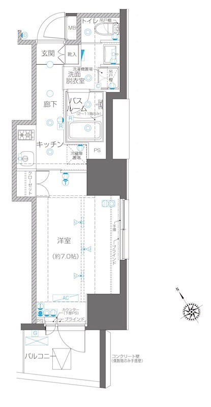 ZOOM川崎EAST 間取り