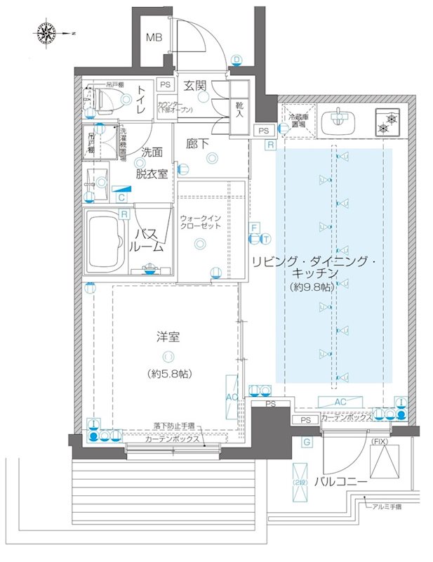 ZOOM高田馬場 間取り