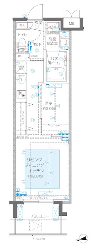ZOOM新宿御苑前 間取り