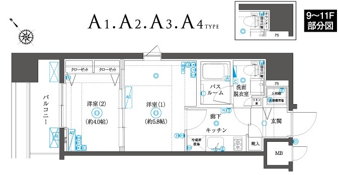 ZOOM横浜SQUARE 間取り