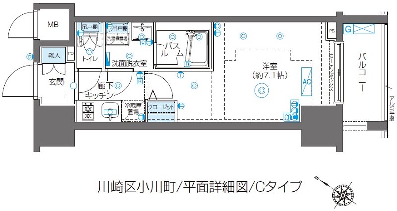 ZOOM川崎Second 間取り
