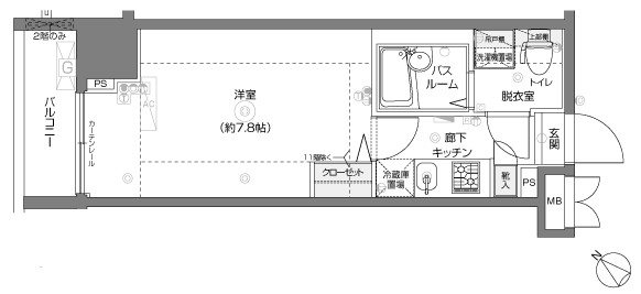 フェニックス横濱関内BAY MARKS 間取り