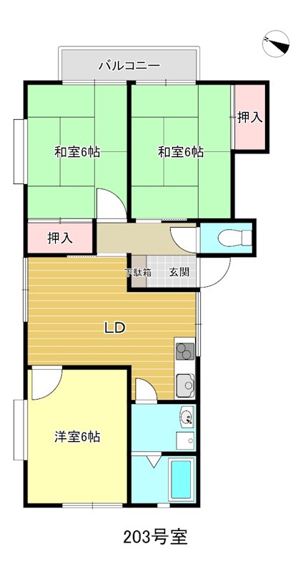 メゾン早川Ⅰ 間取り