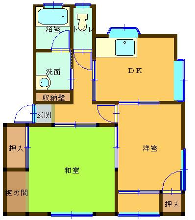 ひかりハイツR棟 間取り