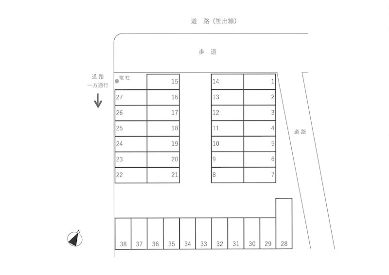 堀之内南月極駐車場 間取り