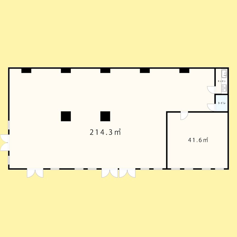 本町2丁目貸店舗 間取り