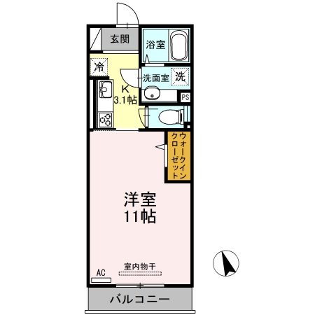 クロスone旭岡 間取り