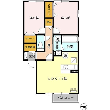 セジュール グリーンテラス 間取り