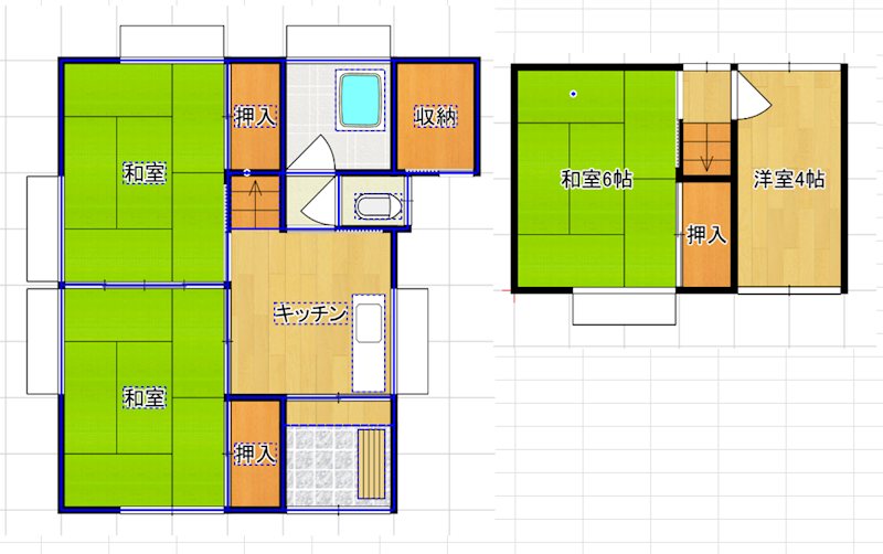 第13大加和荘 間取り