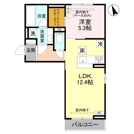 D-ROOM福住　A棟 間取り