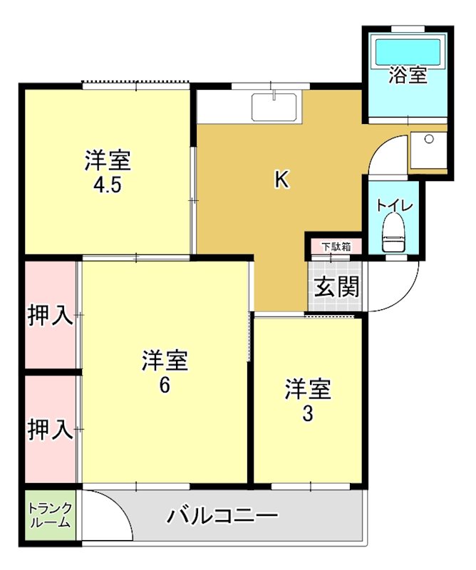 城山パレス 間取り