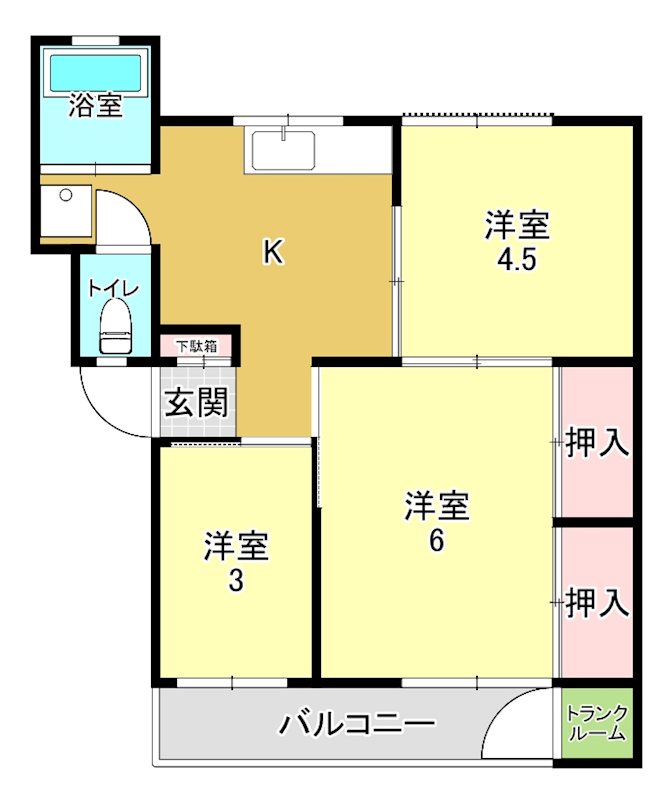 城山パレス 間取り