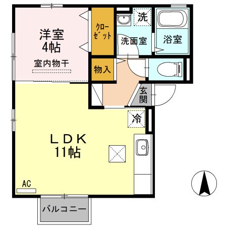 アプロス三ツ郷屋 間取り