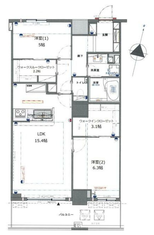 THE KOSUGI TOWER 間取り