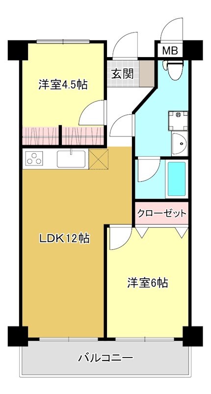 ハピネス飯田7号館 間取り