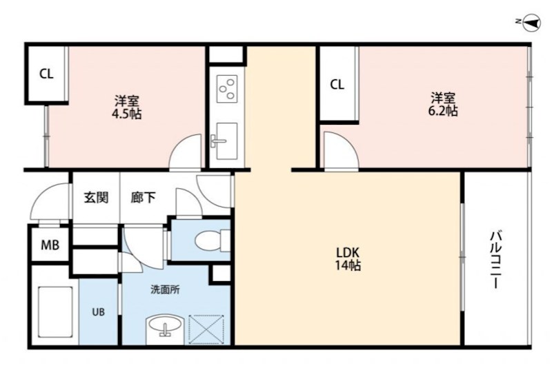 フロレスタ大倉山弐番館 間取り