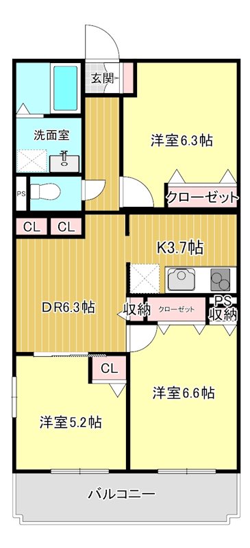 オーキッドレジデンス港北綱島ウエスト 間取り
