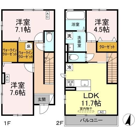 エルデガーデン　Ⅱ号館 間取り