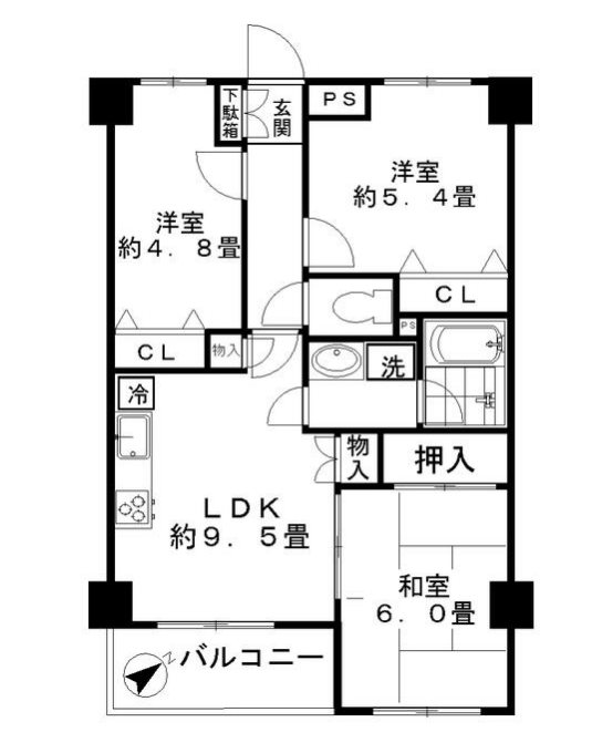 HARU菊名Ⅱ 間取り