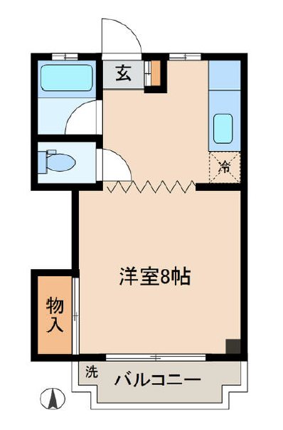 神奈川県川崎市中原区木月伊勢町 間取り