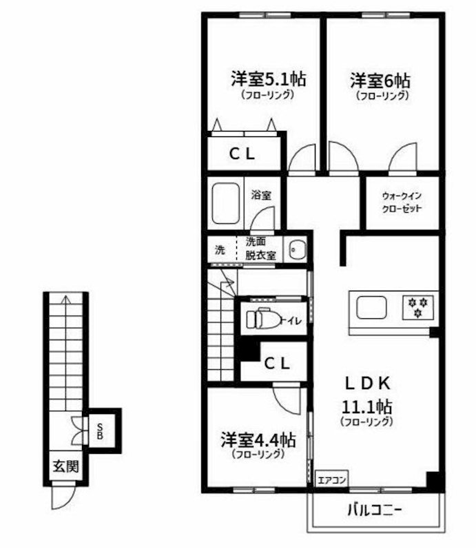 Casa　Alivio 間取り