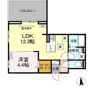 D'Bless横濱岸根公園Ⅰ 間取り