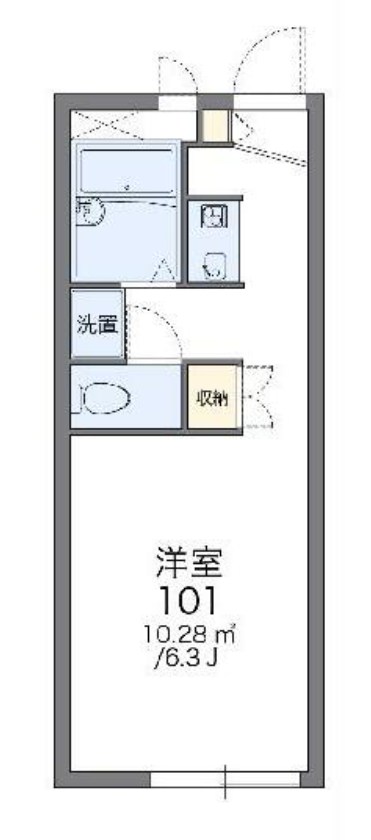 レオパレスKIZUKI 間取り