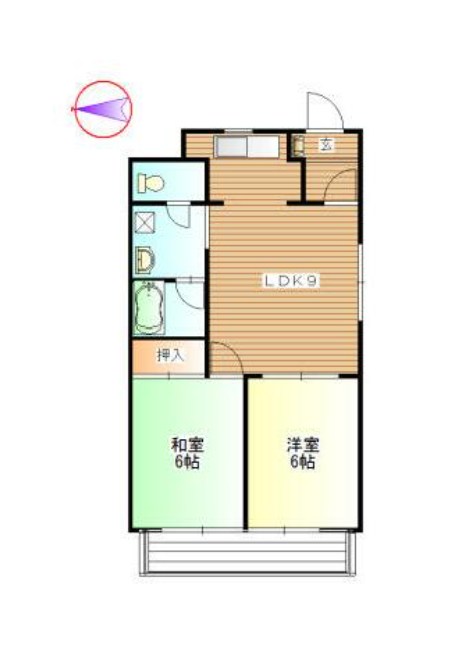 神奈川県川崎市中原区今井西町 間取り