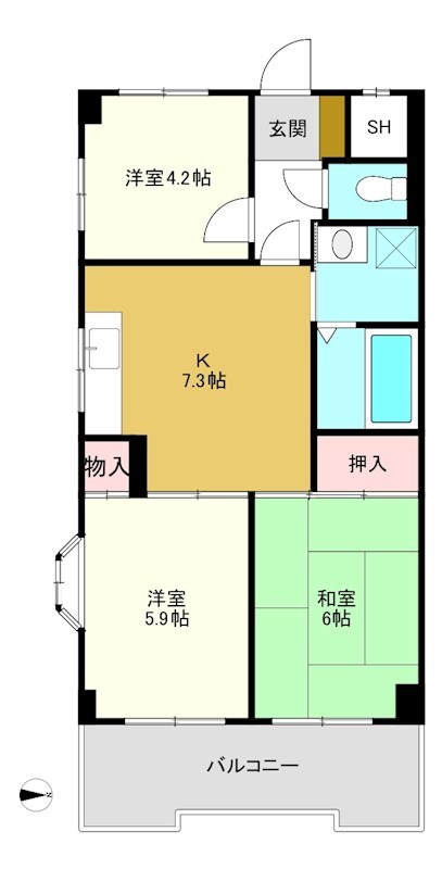 プリムローズ菊名壱番館 間取り