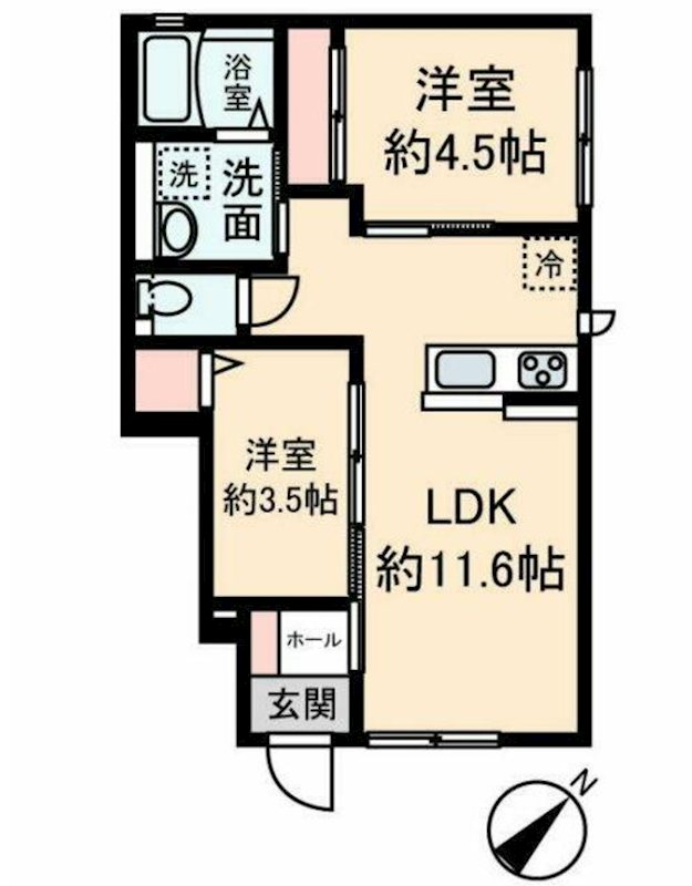 神奈川県横浜市港北区綱島東５丁目 間取り