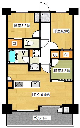 グランドパレス熊本 間取り