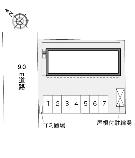 レオパレスコスマーファイブ 駐車場