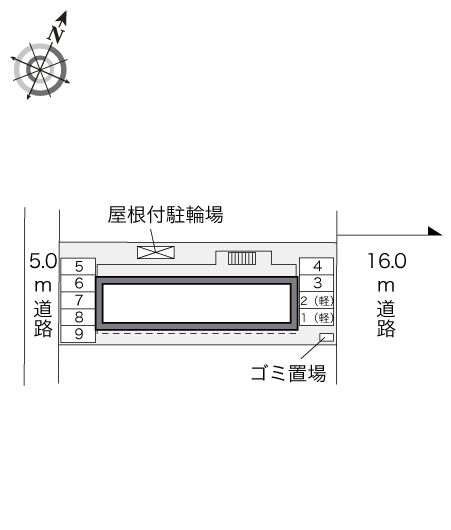 レオパレス紫原 駐車場