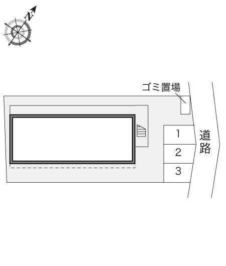 レオパレスサンシャイン紫原 駐車場