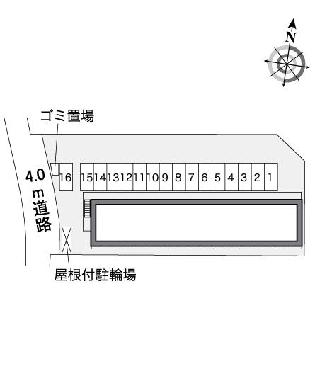 レオパレスクラージュ下福元 駐車場