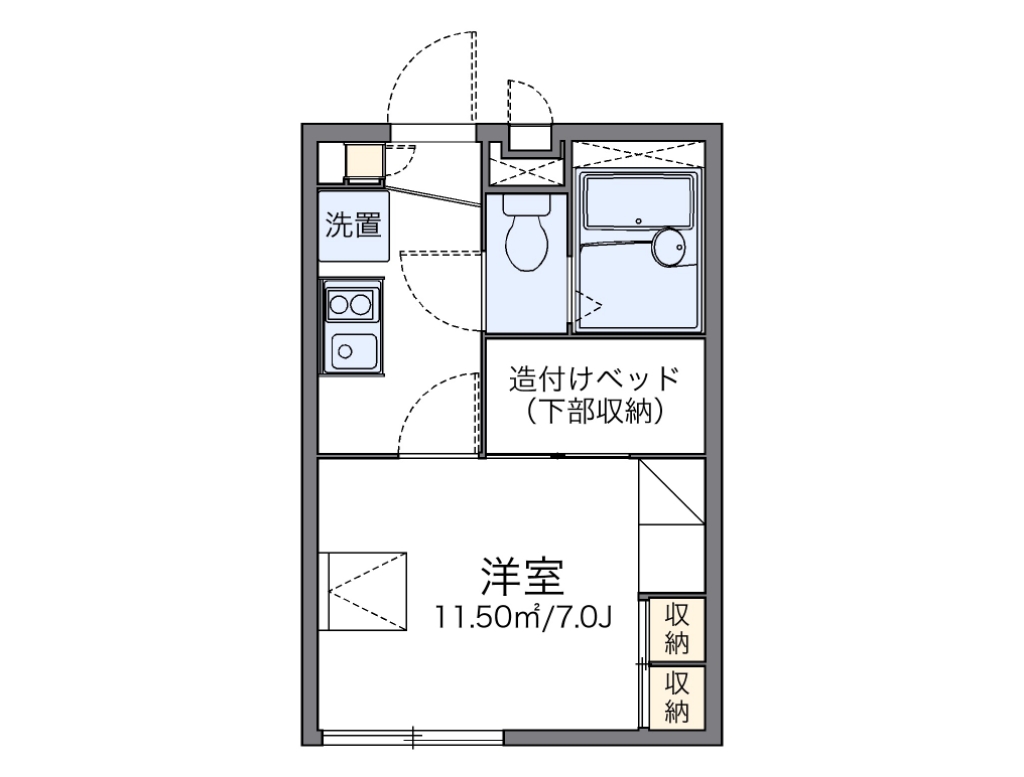 レオパレススワ　フレール 間取り