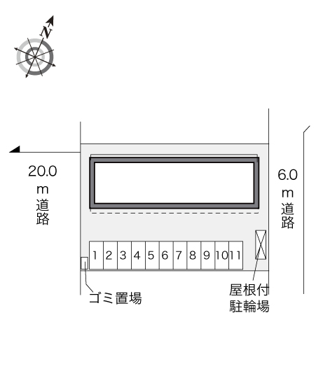 レオパレスウィズコート 駐車場