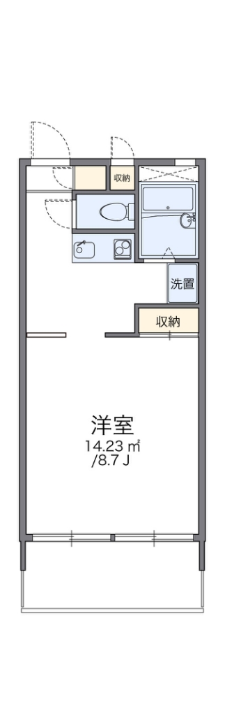 レオパレスサンライズマンション近見町 間取り