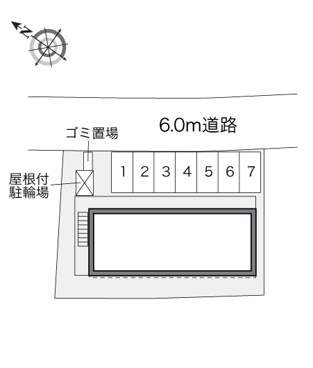 レオパレスアイリス 駐車場