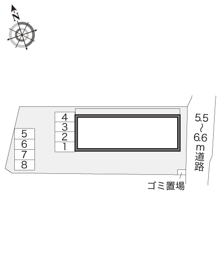 レオパレス坂之上 駐車場