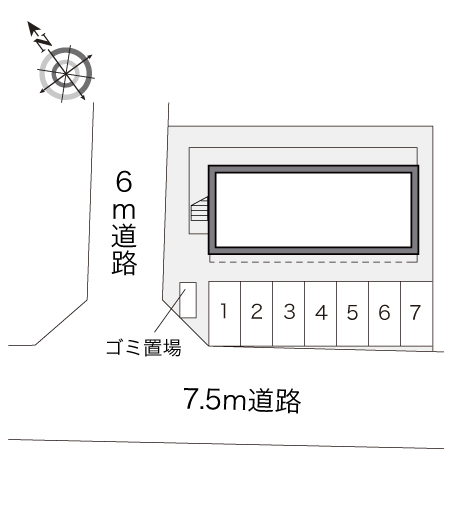 レオパレスＮＫ高屋ヶ丘 駐車場